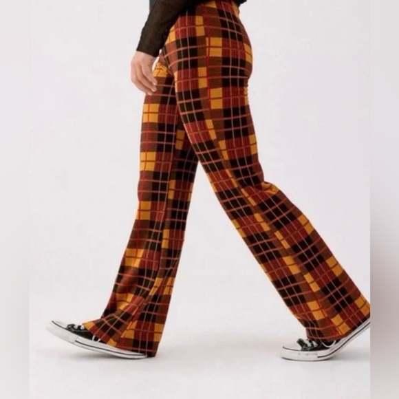 Urban Outfitters Bryn Pull-On Flare Pants - Size Small Retro Stretch Flare - Picture 3 of 11